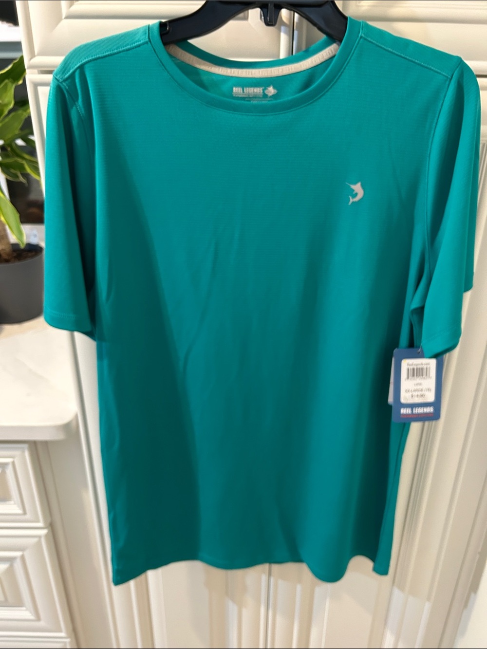 Reel Legends Teal Short Sleeve Performance Tee